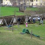 Arbeiten am Familienspielplatz