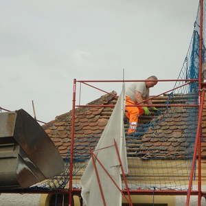 Renovierung Dach Doblkapelle / 2. Tag