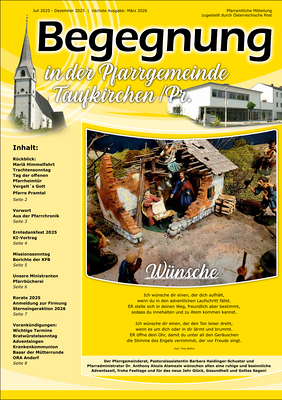Pfarrbrief Dezember 2025