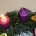 Advent: zwei Kerzen brennen