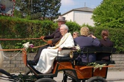 auf dem Kutschbock / Pfarre Pfarrkirchen bei Bad Hall