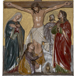 Jesus stirbt am Kreuz