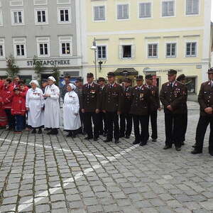 Fronleichnamsprozession auf Rädern