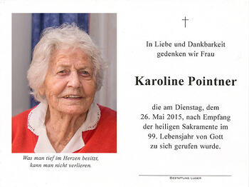 Karoline Pointner / © Pfarrgemeinde Kopfing Karoline Pointner