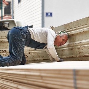 Polsterholz und Bodenbretter