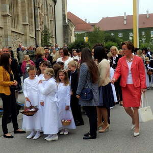 Fronleichnamsprozession auf Rädern