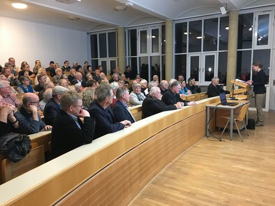 Etwa 100 Interessierte kamen zum Vortrag zum Tag des Judentums an die KU Linz.
