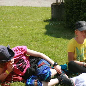 Jausenpause im Stiftshof