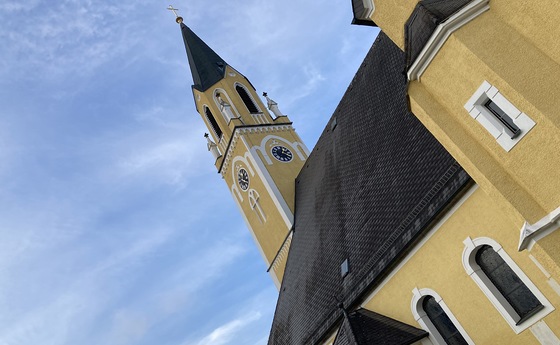 Außenansicht unserer Pfarrkirche St. Margaretha in Alkoven
