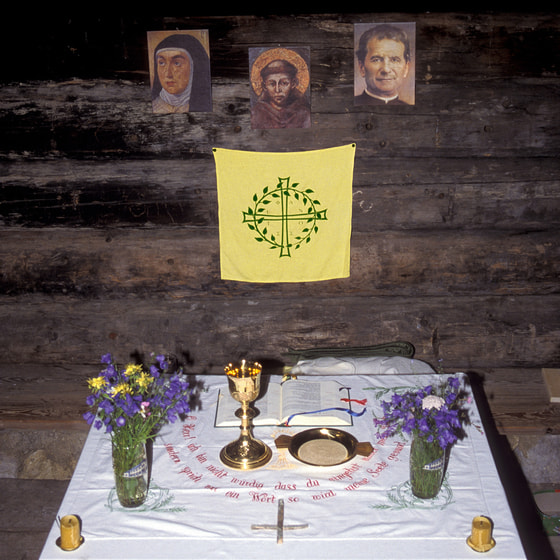die Nebenalmhütte wurde zur Kapelle