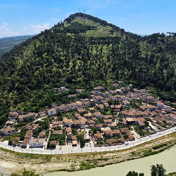 Blick auf die Stadt Berat