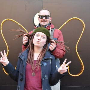 Engel-Treff auf der Landstraße