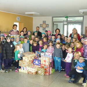 Weihnachten im Schuhkarton 2014 in Traberg