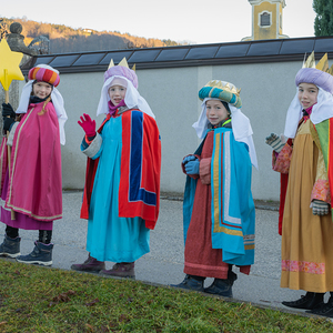 Die Sternsinger*innen waren in der Pfarre Kirchdorf an der Krems unterwegs