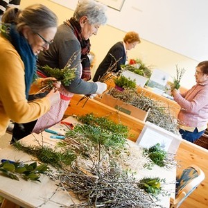 Palmbuschenbinden und Verkauf