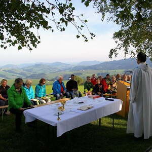 Bergmesse bei der Gerolderkapelle