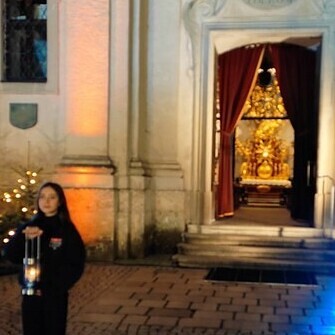 Friedenslicht-Übergabe