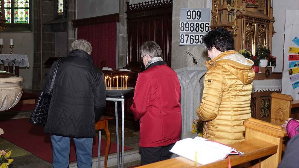 Entzünden von Kerzen