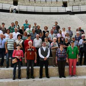 Gruppenfoto im römischen Theater