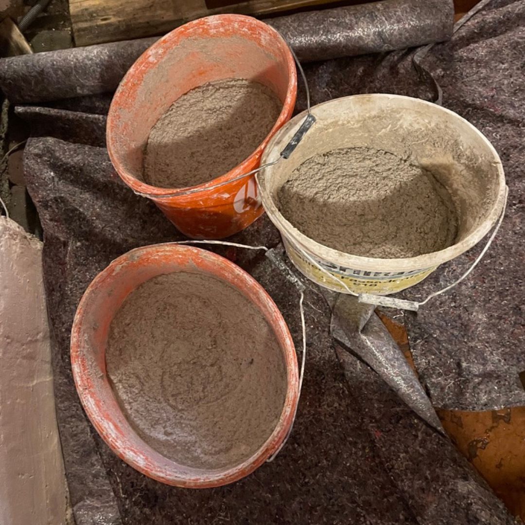 Innenputzarbeiten in der Pfarrkirche St. Radegund