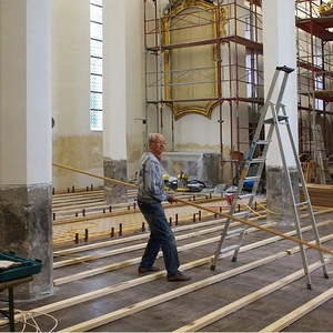 Impressionen vom Bodenverlegen am 06.08.2016