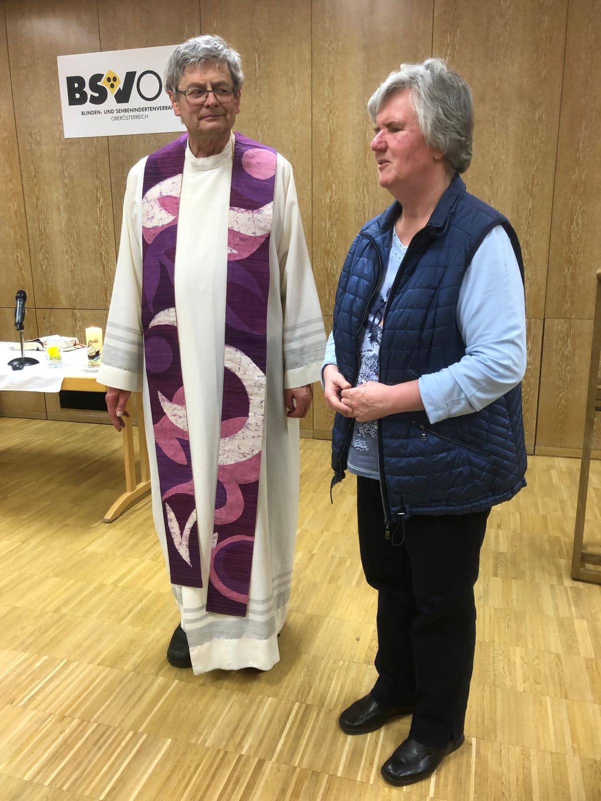 Monika Aufreiter und Franz Lindorfer / Blindenpastoral