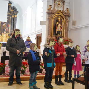 Familienmesse am Faschingsonntag mit den Erstkommunionkindern