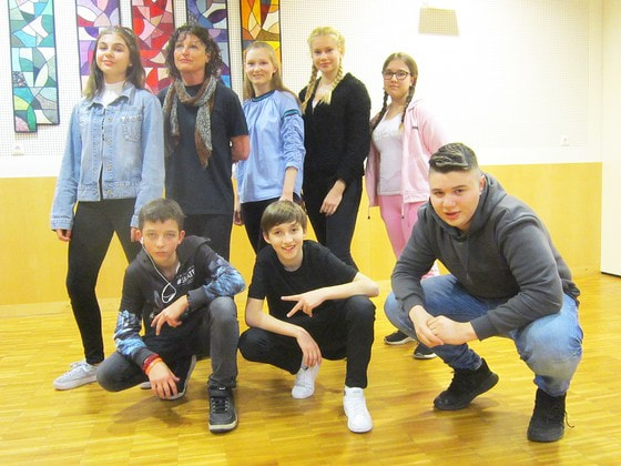 mit Firmbegleiterin Erika Hameder                               