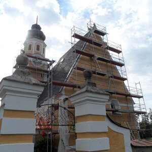 Außenrenovierung der Wallfahrtskirche Hilkering 2016