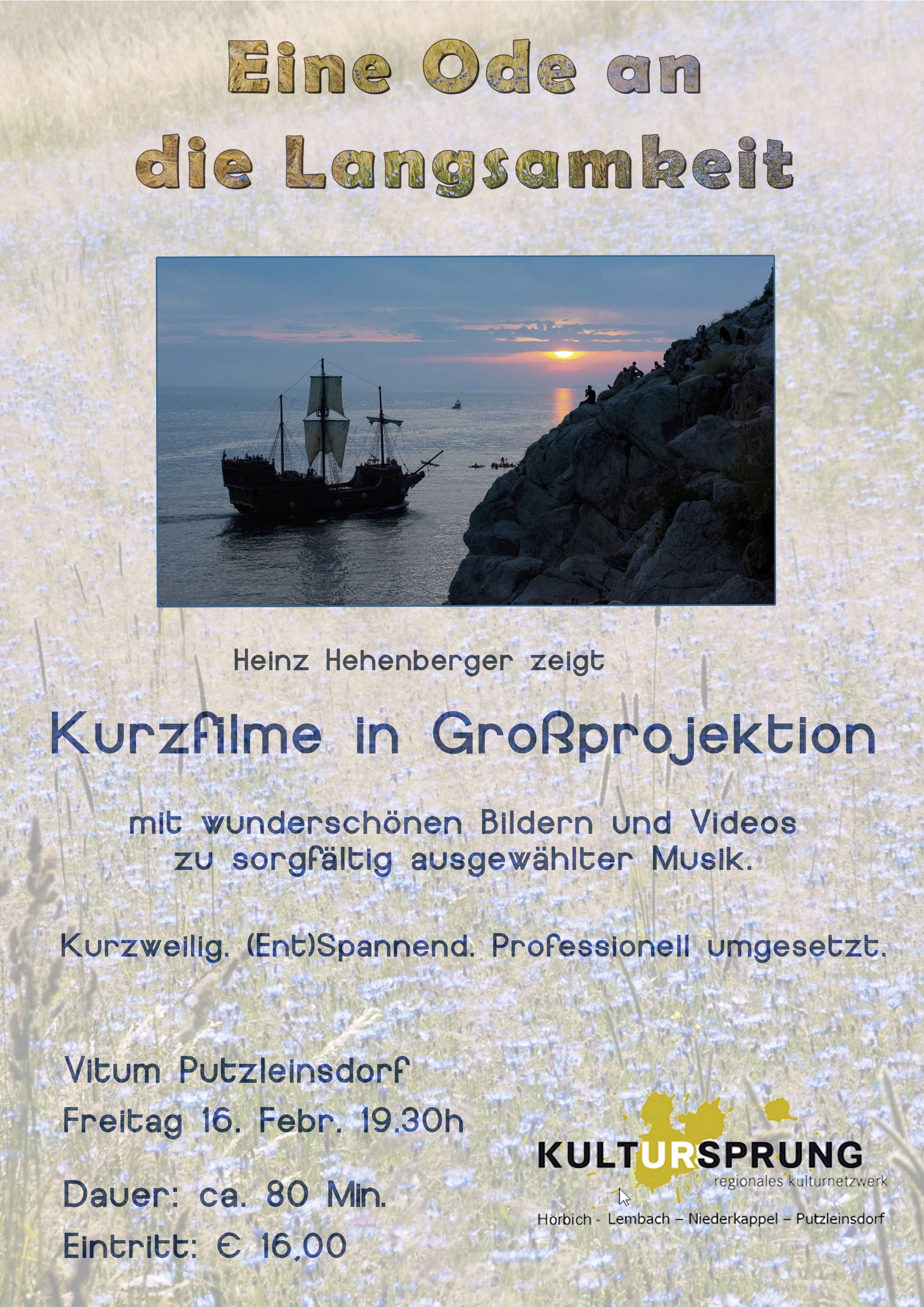 Flyer Ode an die Langsamkeit