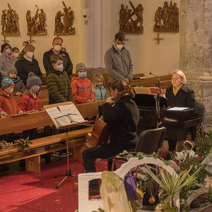 Palmsonntag Segnung der Palmzweige und Elementen für Kinder