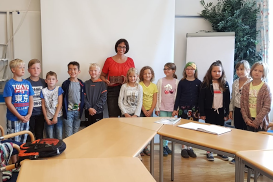 Erstkommunionkinder zu Besuch in St. Pius