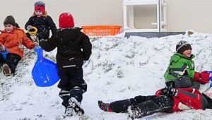 Schnee im Kindergarten