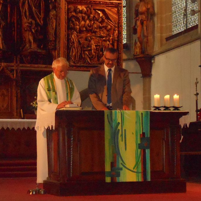 Monsignore Eduard Röthlin zum diamantenen Priesterjubiläum / © Pfarrgemeinde Kefermarkt September 2015