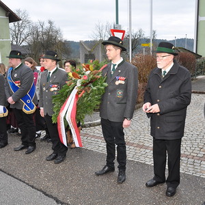 Gedenken am Kriegerdenkmal