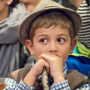 Die Kindermette in der Pfarre Kirchdorf/Krems. Gestaltet von der Katholischen Jungschar.