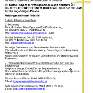 Hinterbliebeneninfo 1