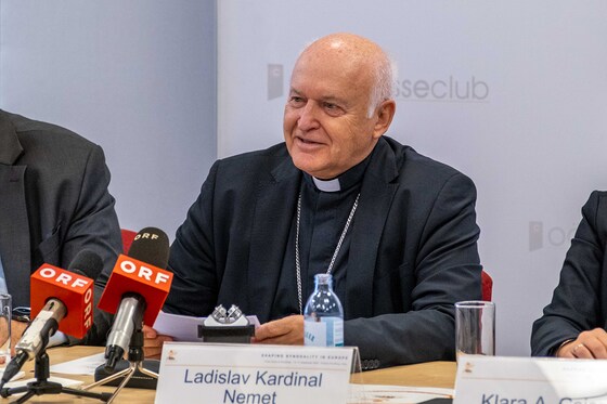 Pressekonferenz / © Diözese Linz / Johannes Kienberger Kardinal Dr. Ladislav Nemet SVD