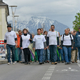 Mit einem Gedenkmarsch am 17. April 2014 hielten die KirchdorferInnen die Erinnerung an den Todesmarsch durch Kirchorf vor 70 Jahrenwach.
