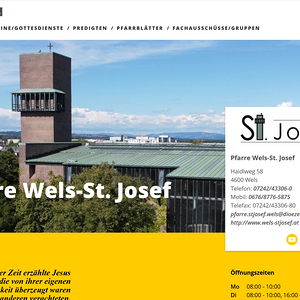 Die neue Startseite unserer PfarrWebseite.