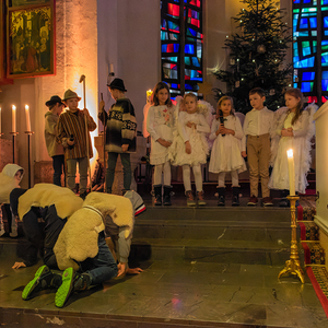 Kindermette in der Pfarre Kirchdorf an der Krems. Gestalltung Jungschar-Team Kirchdorf