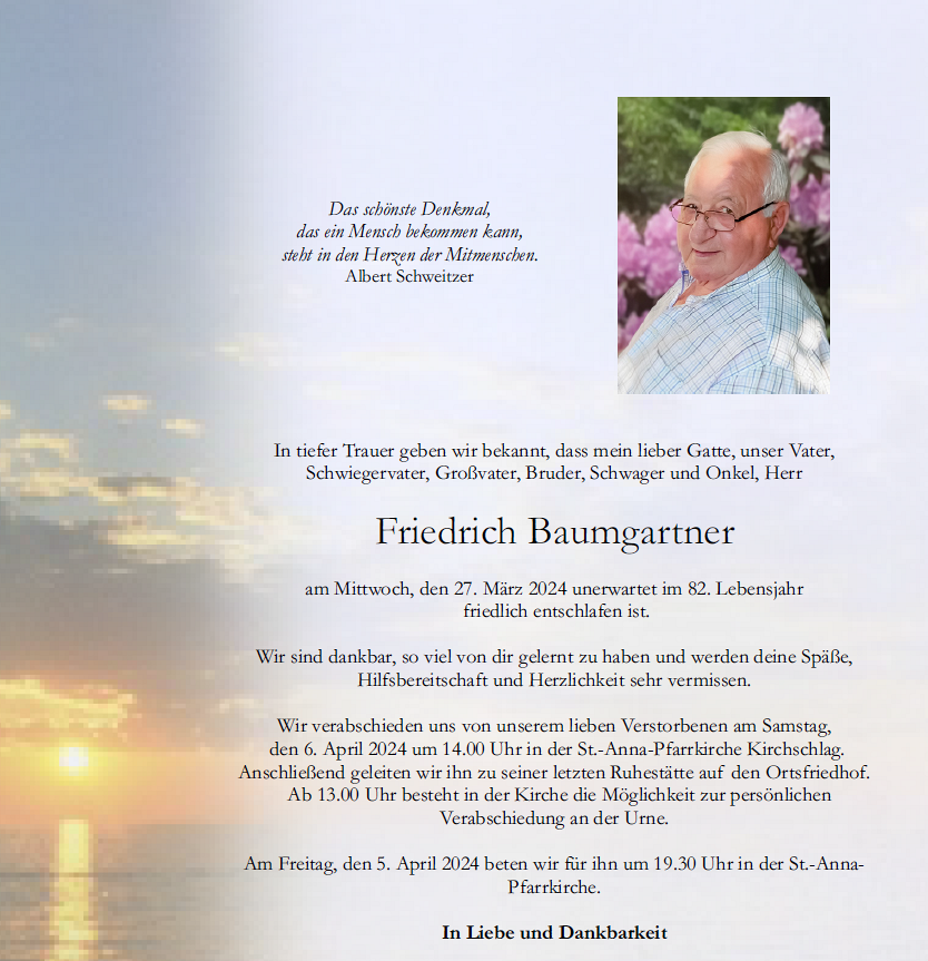 Friedrich Baumgartner