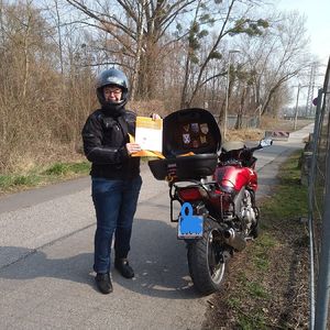 Briefwahl mit Motorrad