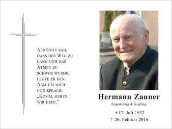 Hermann Zauner / © Pfarrgemeinde Kopfing Hermann Zauner