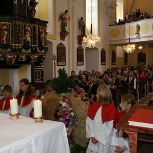 Erntedankfest mit Pfarrfoto
