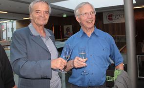 Abschied von Dr. Franz Gütlbauer (l.) und P. Markus Bucher