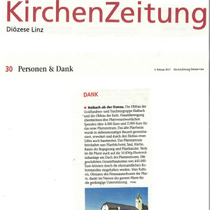 Spenden für das neue Pfarrzentrum