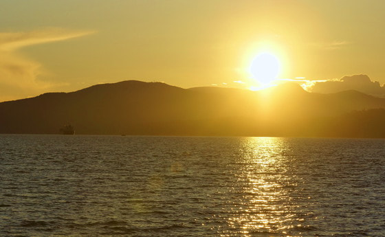 Sonnenuntergang in Vancouver.