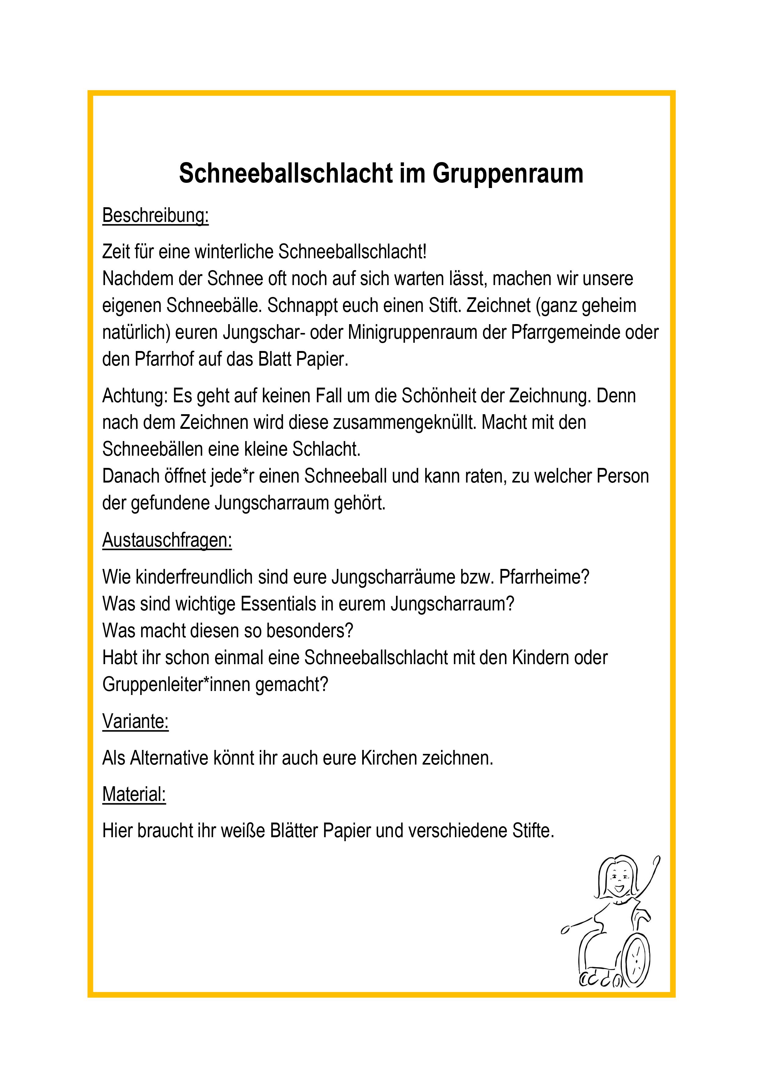 Jungschar-Rallye / © Hofer Jana Schneeballschlacht im Gruppenraum