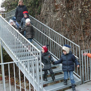 Feuerwehrübung im Kindergarten